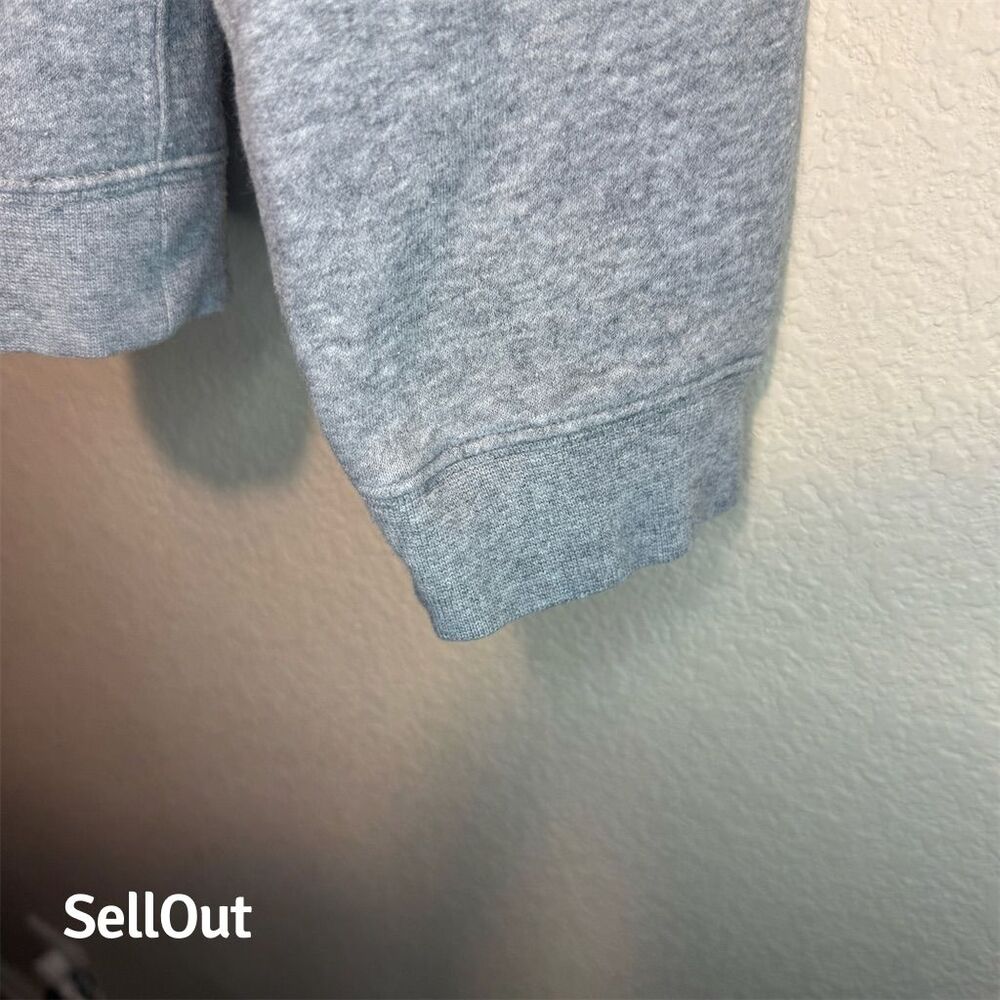 Nike Just Do It Crew Neck Sweatshirt Mens Small Gray Long Sleeve Pullover - Picture 5 of 5